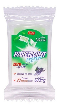 Lâmina Bucal Refrescantes Zero Açúcar Papermint Menta