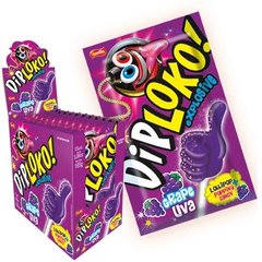 PIRULITO EXPLOSIVO SABOR UVA - DIP LOKO EXPLOSIVE