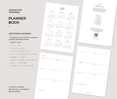 Agenda Planner Book 2023 - IMPRIMIBLE