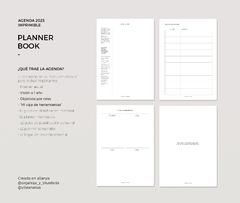 Agenda Planner Book 2023 - IMPRIMIBLE - comprar online