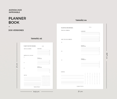 Agenda Planner Book 2023 - IMPRIMIBLE