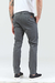 Pantalón chino slim de gabardina Gris - comprar online