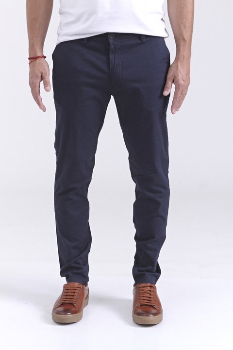 Pantalón chino Skinny Azul