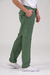 Pantalón cargo de gabardina Verde - comprar online