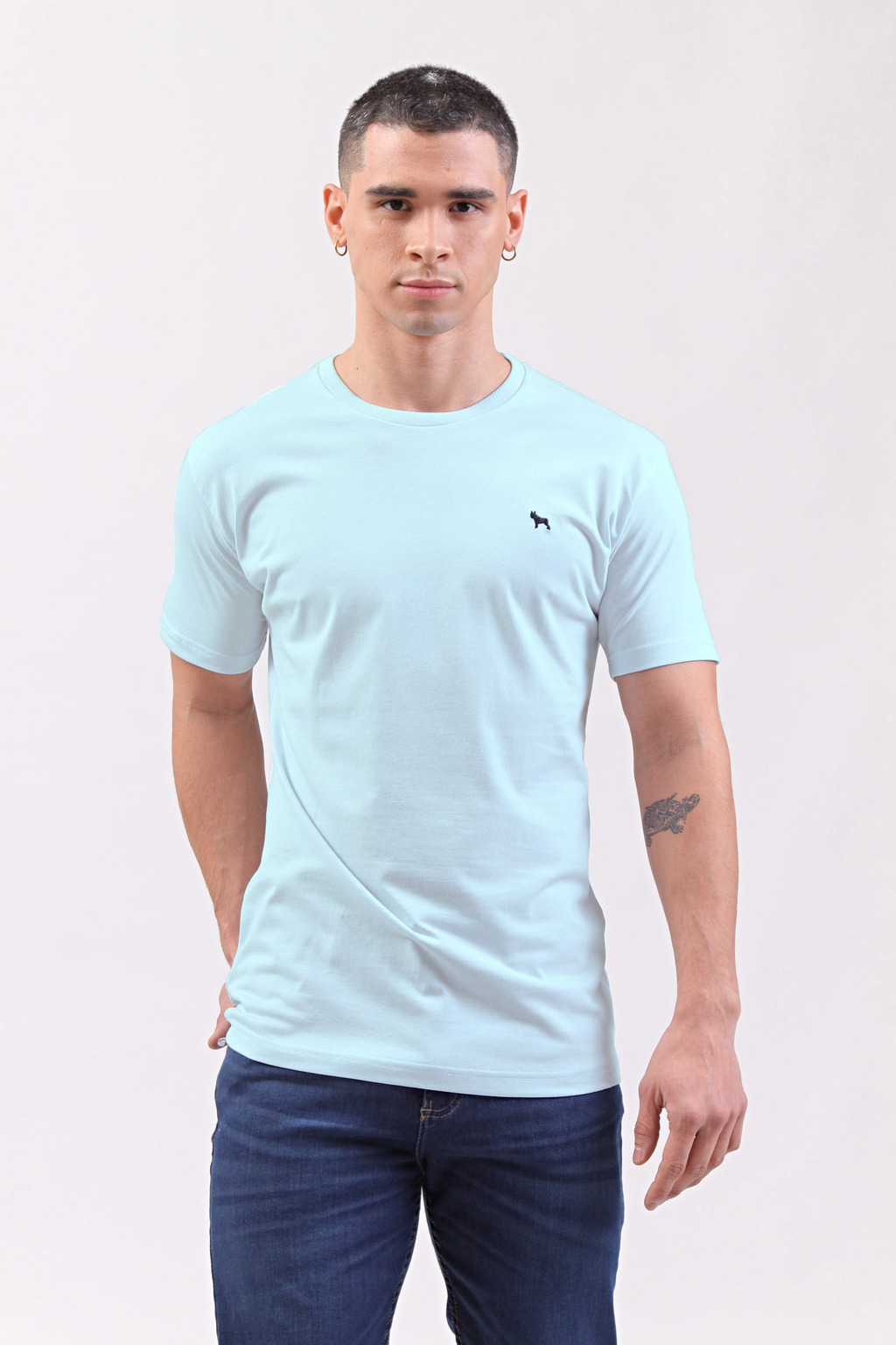 Remera basica blanca hombre hotsell