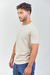 Remera con lycra Slim Fit Beige - tienda online