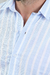 Camisa manga larga Lino Yucca celeste (Solo talle S) - comprar online