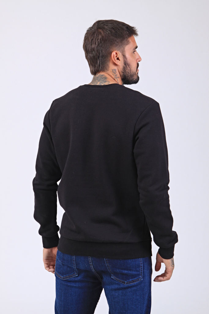 Buzo Hombre Negro de Algod n BRAVO JEANS
