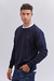 Sweater cuello redondo Azul Marino en internet