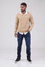 Sweater cuello V beige (Solo S ) - tienda online