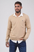 Sweater cuello V beige (Solo S ) - comprar online