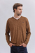 Sweater cuello V Tostado en internet