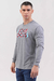 Remera Manga Larga Focus gris