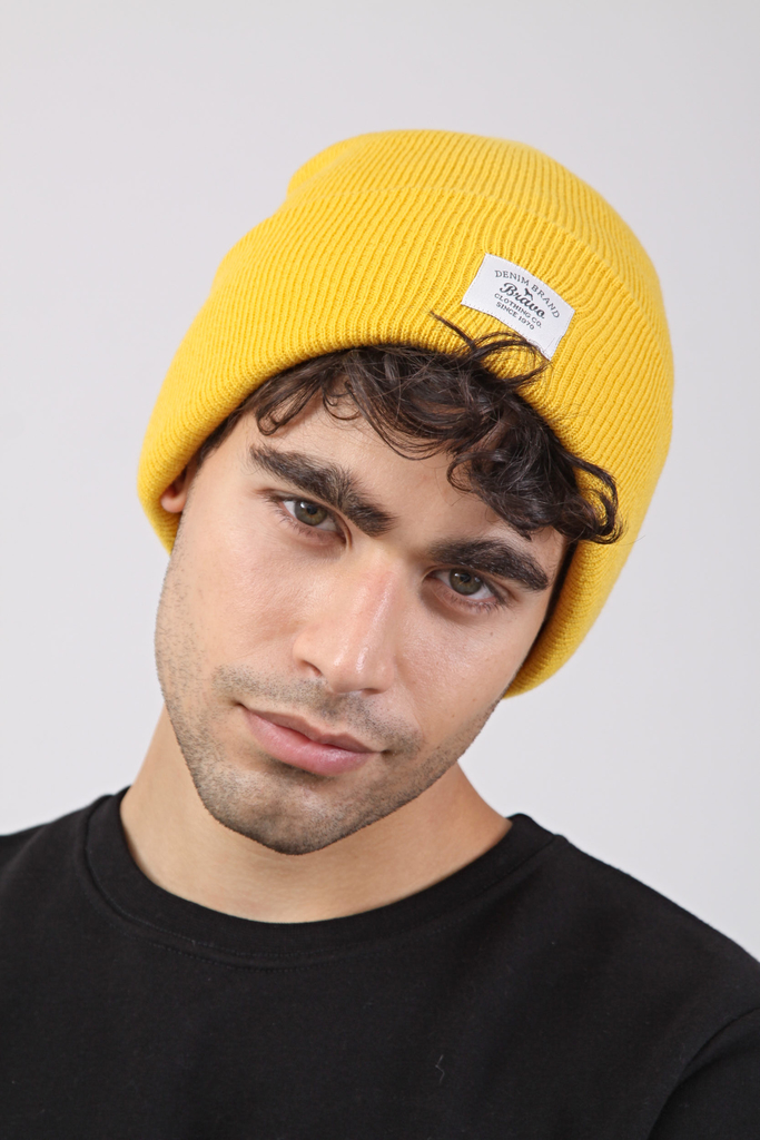 Gorro de lana amarillo - Comprar en Bravo Jeans