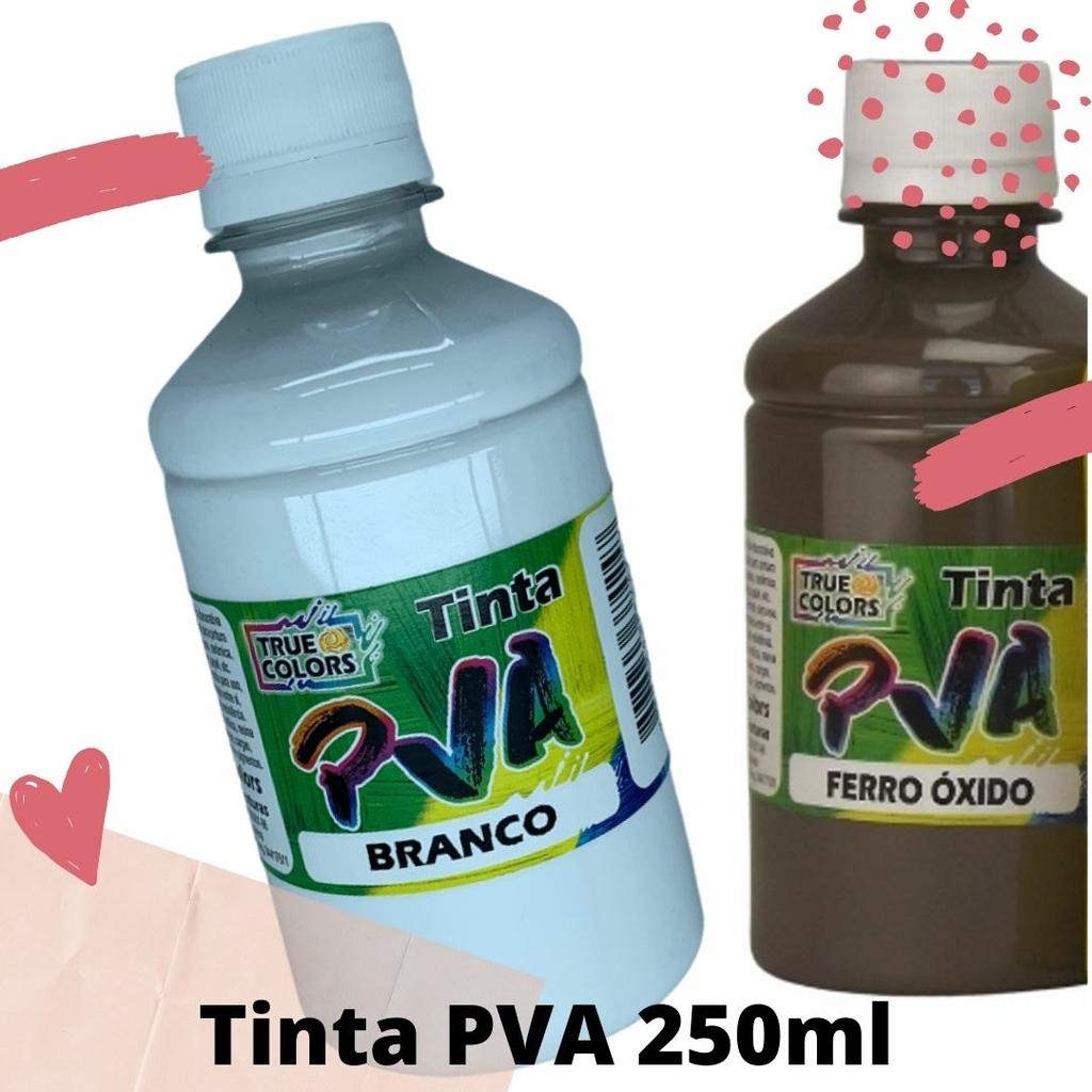 Tinta PVA Fosca True Colors 250ml - CORES