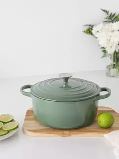 Batería de Cocina Hierro Enlozado Feuer Verde 3 Piezas en internet