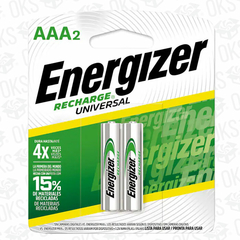 Pilas Energizer Recargables Aaa X 2 - comprar online