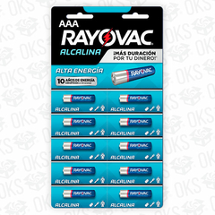 Pilas rayovac aaa x 10 u. Alcalina - comprar online