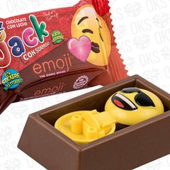 Chocolate Jack emoji leche 20x14