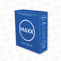 Preservativo Maxx Super Lubricado X3u Azul - comprar online