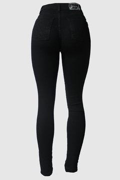Jeans negro chupin tiro alto mujer new arrivals