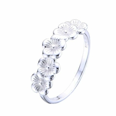 AN9608 ANILLO FLORES PLATA 925