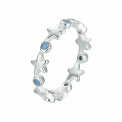 AN9544 ANILLO ESTRELLAS PLATA 925