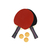 Set de Ping Pong SENSEI Red + 2 Paletas + 3 pelotas - tienda online