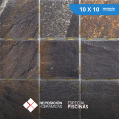 10x10 m2 - Simil Oxido Satinado Piscina / Pileta - Revestimiento / Cerámica - comprar online