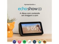 Echo Show 5 - 2a Geração com tela de 5,5" Alexa - loja online