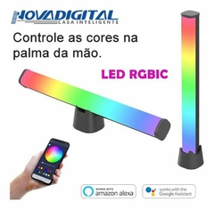 Barra Led Torre Rgb Inteligente Wifi Alexa Google Novadigital Tuya na internet