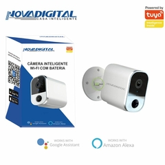 Câmera Inteligente WiFi com Bateria CS-BTW Novadigital Tuya na internet