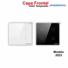 Capa Espelho Frontal Interruptor 4x4 de 4 Botões Novadigital Modelo 2023