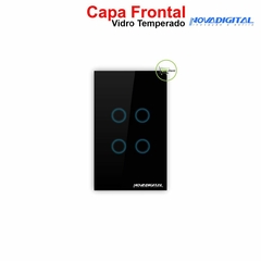 Capa Espelho Frontal Interruptor Touch Wi-Fi Nova Digital de 1, 2, 3 e 4 Botões - ORIGINAL na internet