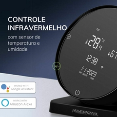 Controle Remoto IR Com Sensor De Temperatura Unidade Novadigital Tuya