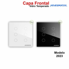 Capa Espelho Frontal Interruptor 4x4 de 6 Botões Novadigital Modelo 2023