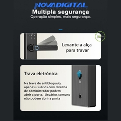 Fechadura Inteligente com Biometria Nova Digital - Tuya - loja online