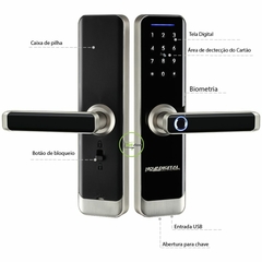 Fechadura Inteligente com Biometria Novadigital SL-06 Tuya - comprar online