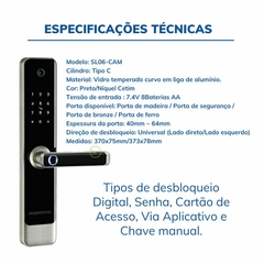 Fechadura Inteligente com Câmera Novadigital SL-06 CAM Tuya - loja online
