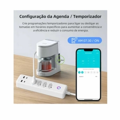 Filtro de Linha Inteligente Wi-Fi Com USB e USB-C Novadigital Tuya - loja online