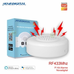 Hub Sirene WiFi RF433Mhz Para Kit Alarme Novadigital Tuya - comprar online