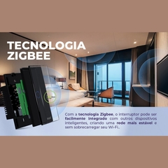 Interruptor Touch 2 Botões Zigbee 3.0 2.5D Ekaza Tuya EKAT T307 2ZP - comprar online