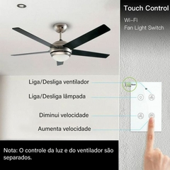 Interruptor Inteligente para Ventilador Tuya - Nova Digital - Will Store 