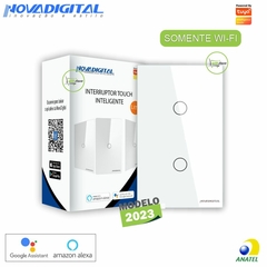 Interruptor Touch Wi-Fi 02 Botões Branco LITE-S Novadigital Tuya - comprar online