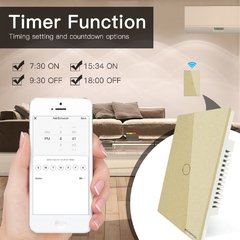 Interruptor Touch Wifi RF Nova Digital 02 Botões Dourado - Alexa / Google / Tuya - loja online
