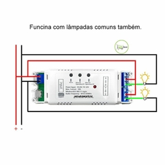 Interruptor Pulso Inteligente Wi-Fi 2 Canais Tuya - Novadigital na internet