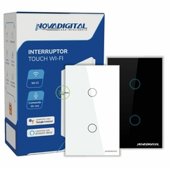 Interruptor Touch Wi-Fi 02 Botões LITE-S Novadigital Tuya