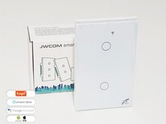Interruptor Touch Wifi + Rf433mhz 2 Botões Jwcom Protocolo Tuya - loja online