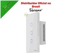 Interruptor Touch Wifi + RF Sonoff com 03 Botões - Amazon Alexa / Google Assistant Original - Modelo TXT2US3C - Will Store 