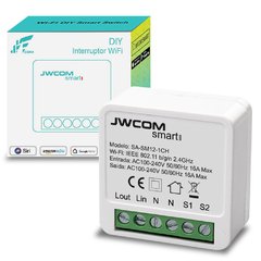 Jwcom Smart Interruptor Wifi Mini 16Amperes SA-SM12 1CH - Alexa, Google e Siri - comprar online